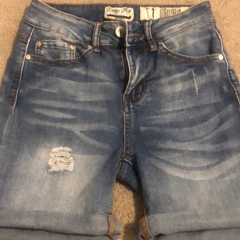 Blue jean shorts